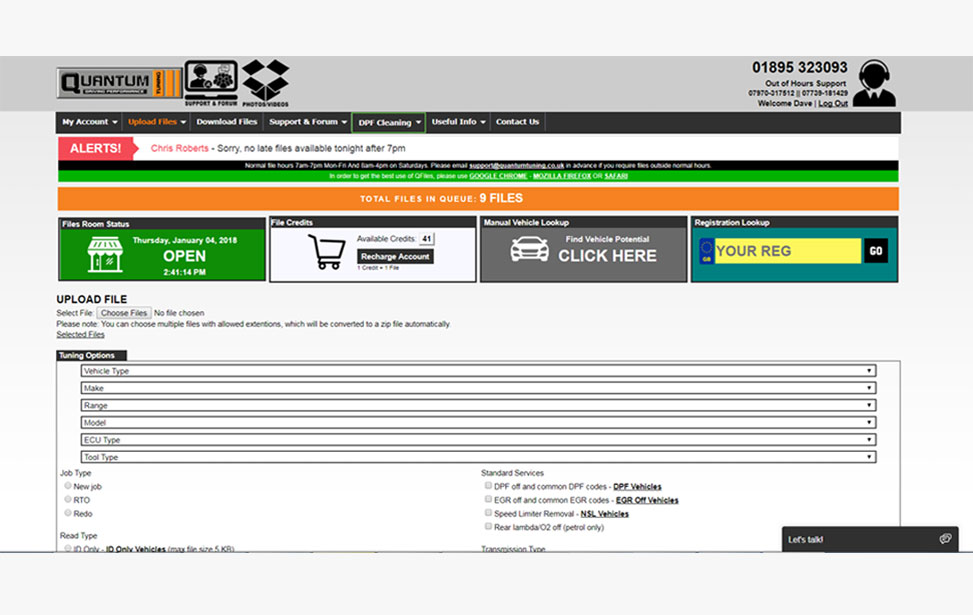 QFiles - Quantum Dealer File Exchange Portal